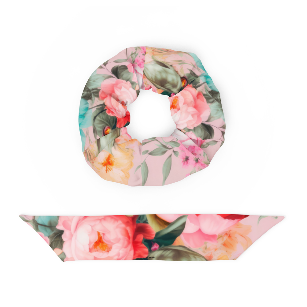 Scrunchie: Pink Florals Collection in Sophia