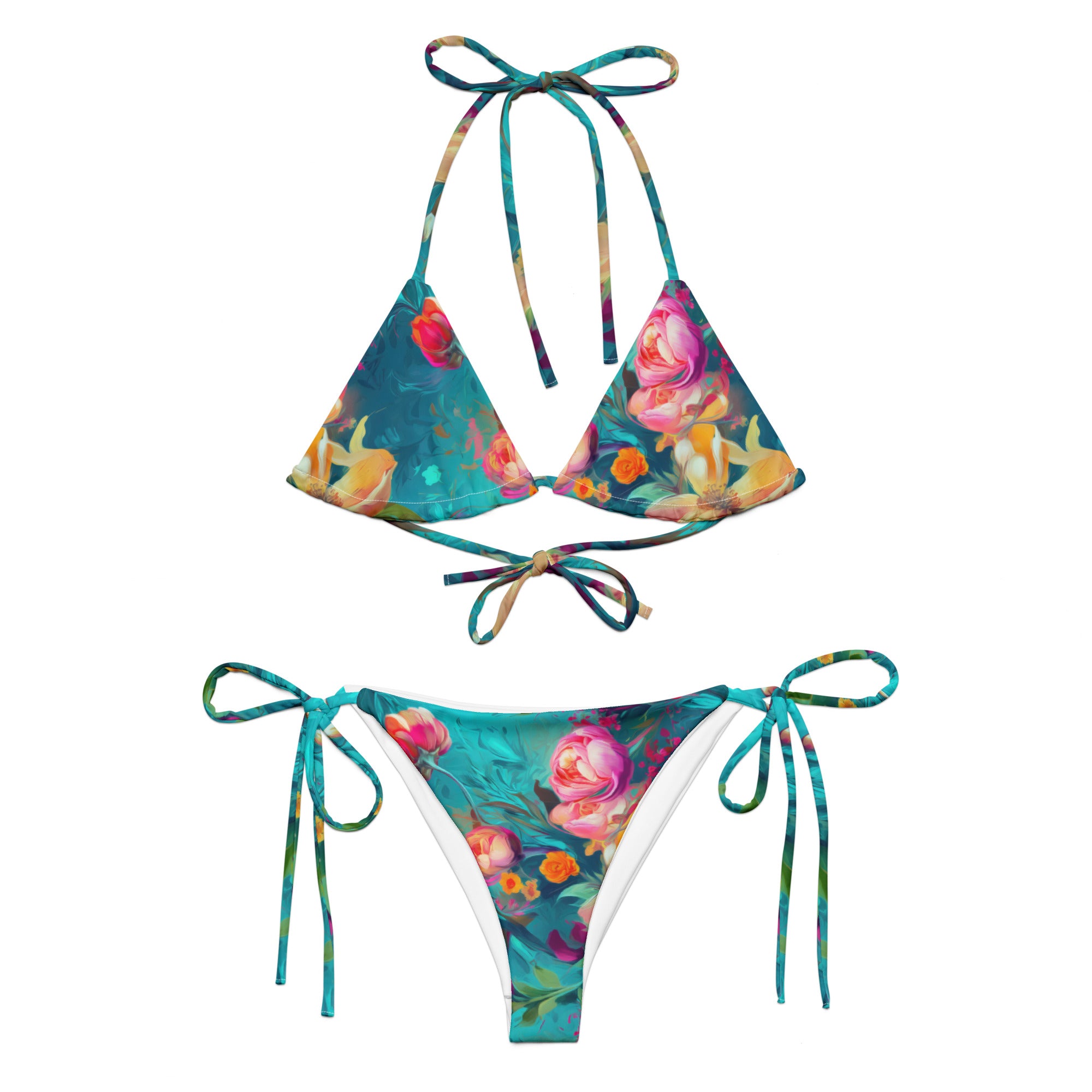 String Bikini: Teal Mermaid Collection in Ariel – Mod Millennial Designs