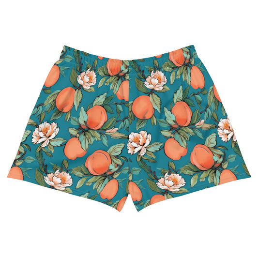 Women’s Athletic Shorts: Fruity Collection Peaches
