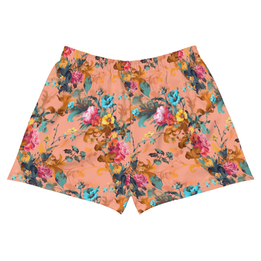 Women’s Athletic Shorts: Spring Queen Coral Collection in Ginger