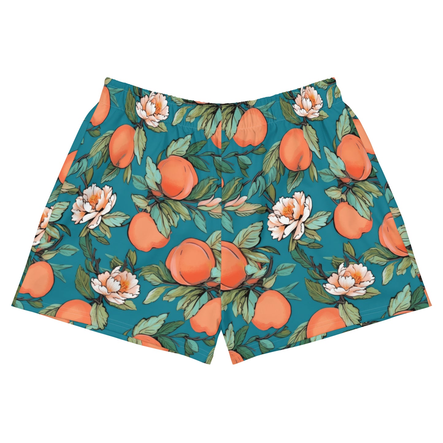 Women’s Athletic Shorts: Fruity Collection Peaches