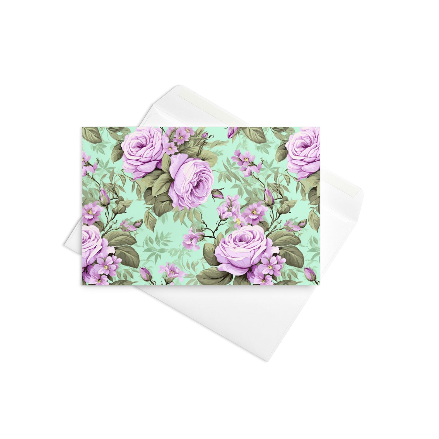 Blank Greeting Card: Victorian Romance Collection in Ivy