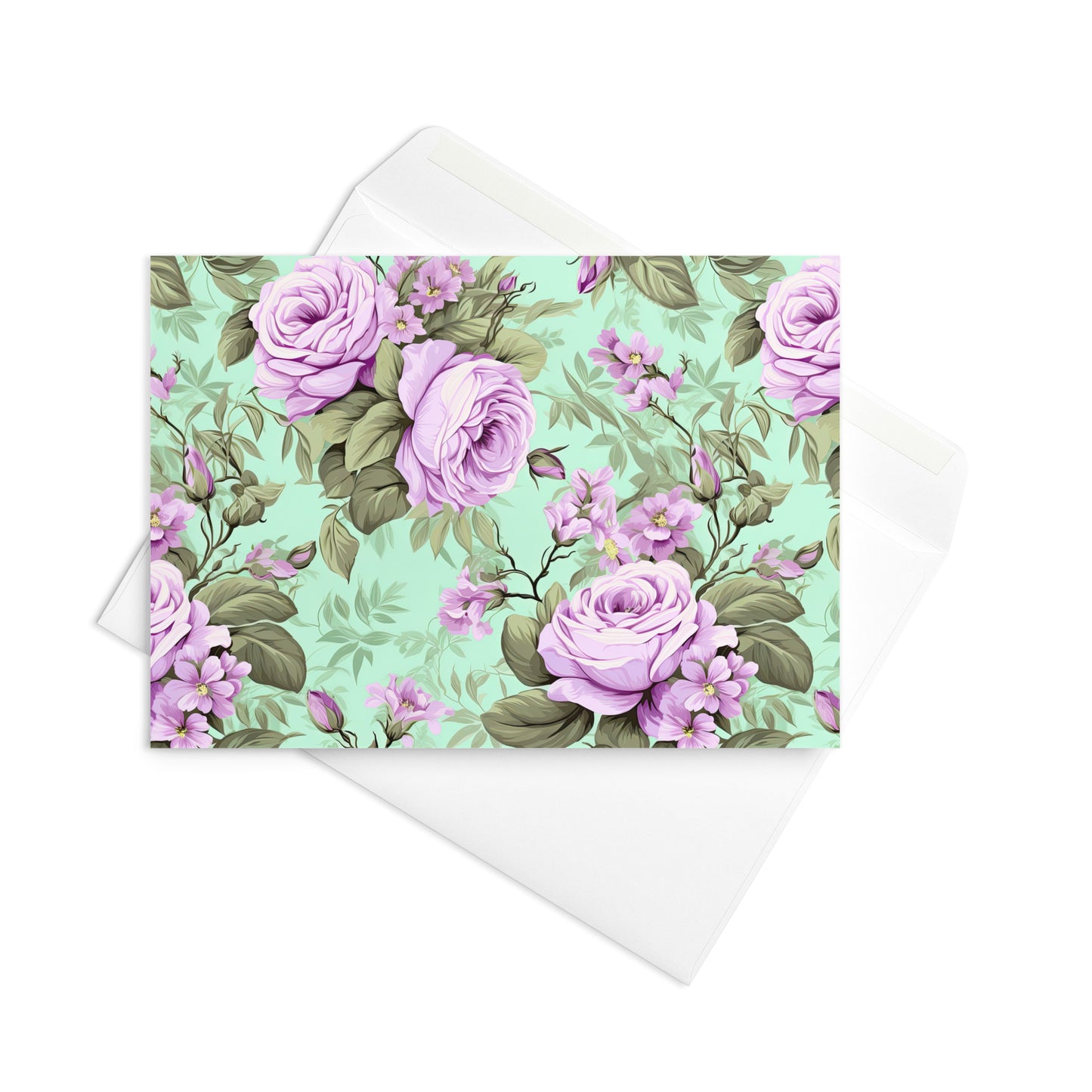 Blank Greeting Card: Victorian Romance Collection in Ivy