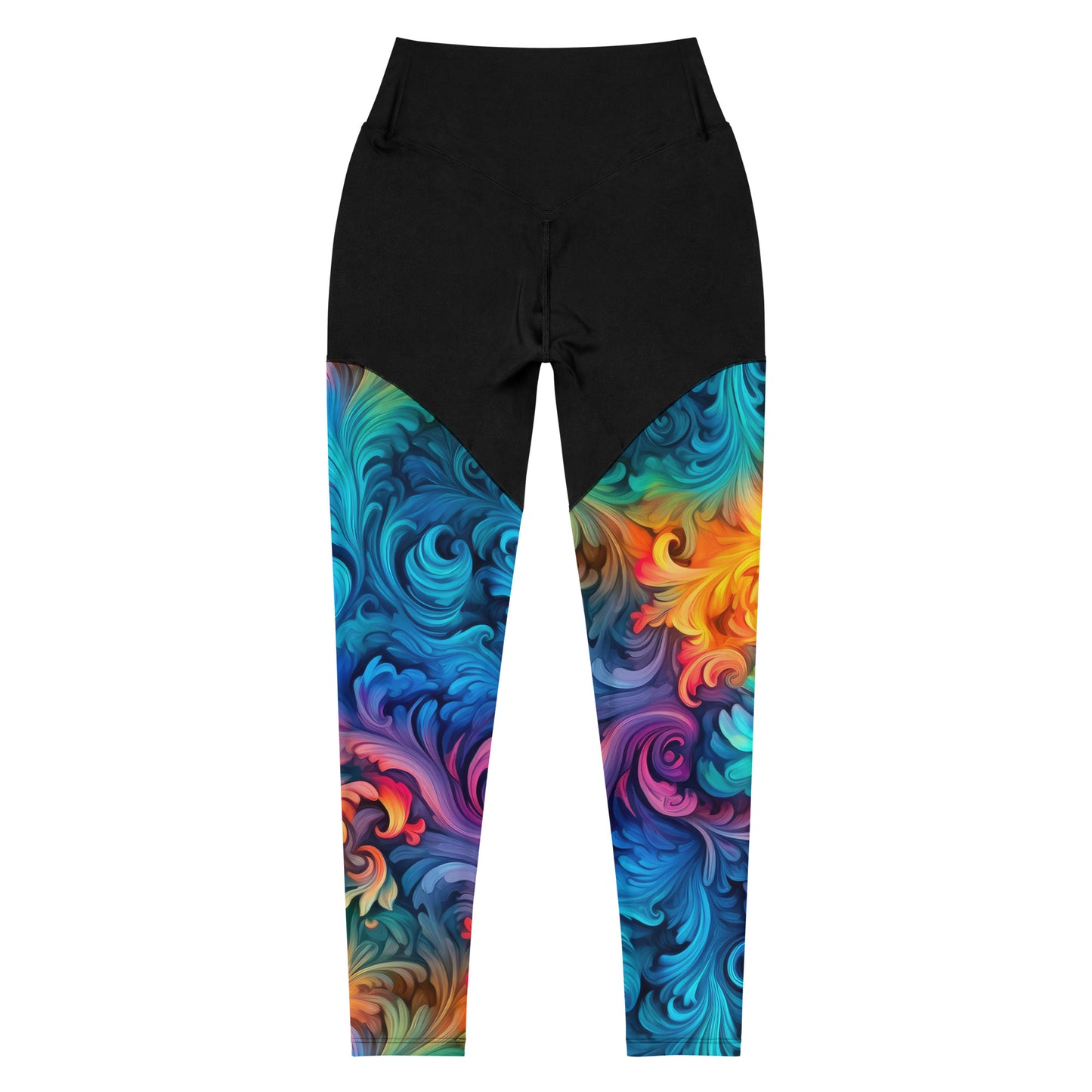 Sports Leggings: Tie Dye Collection in Polly