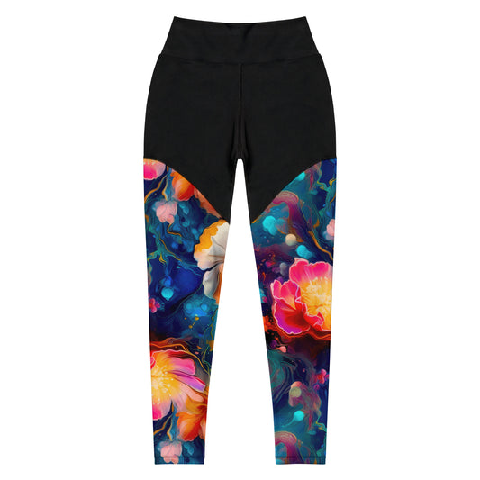 Sports Leggings: Tie Dye Collection in Patricia