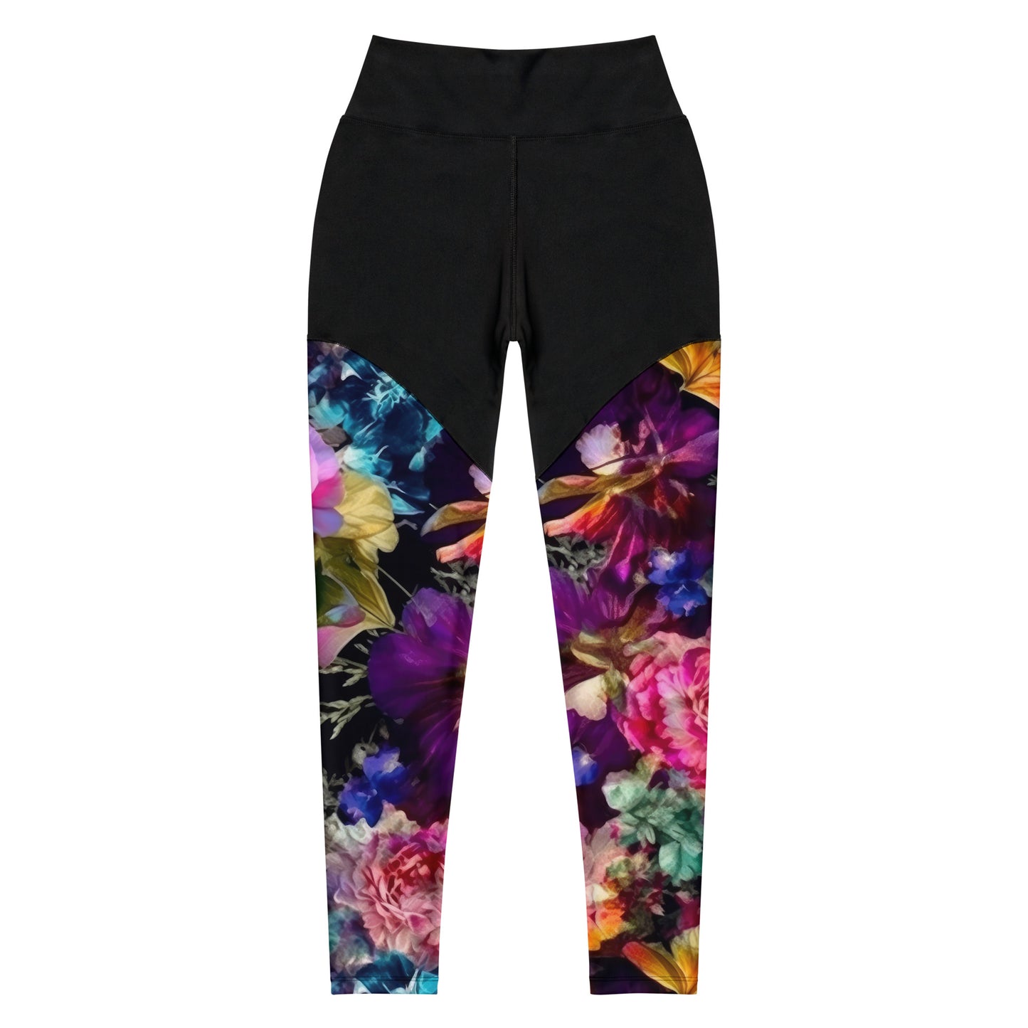 Sports Leggings: Spring Blacks Collection in Marjorie