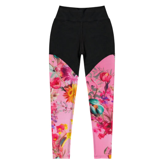 Sports Leggings: Spring Queen Pink Collection in Stella
