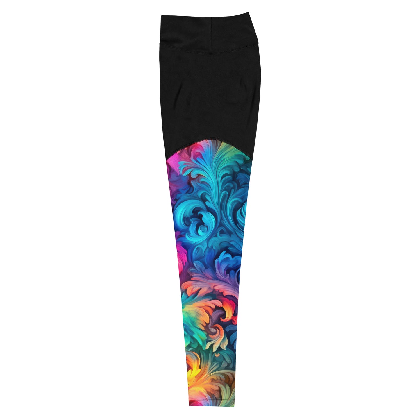 Sports Leggings: Tie Dye Collection in Polly