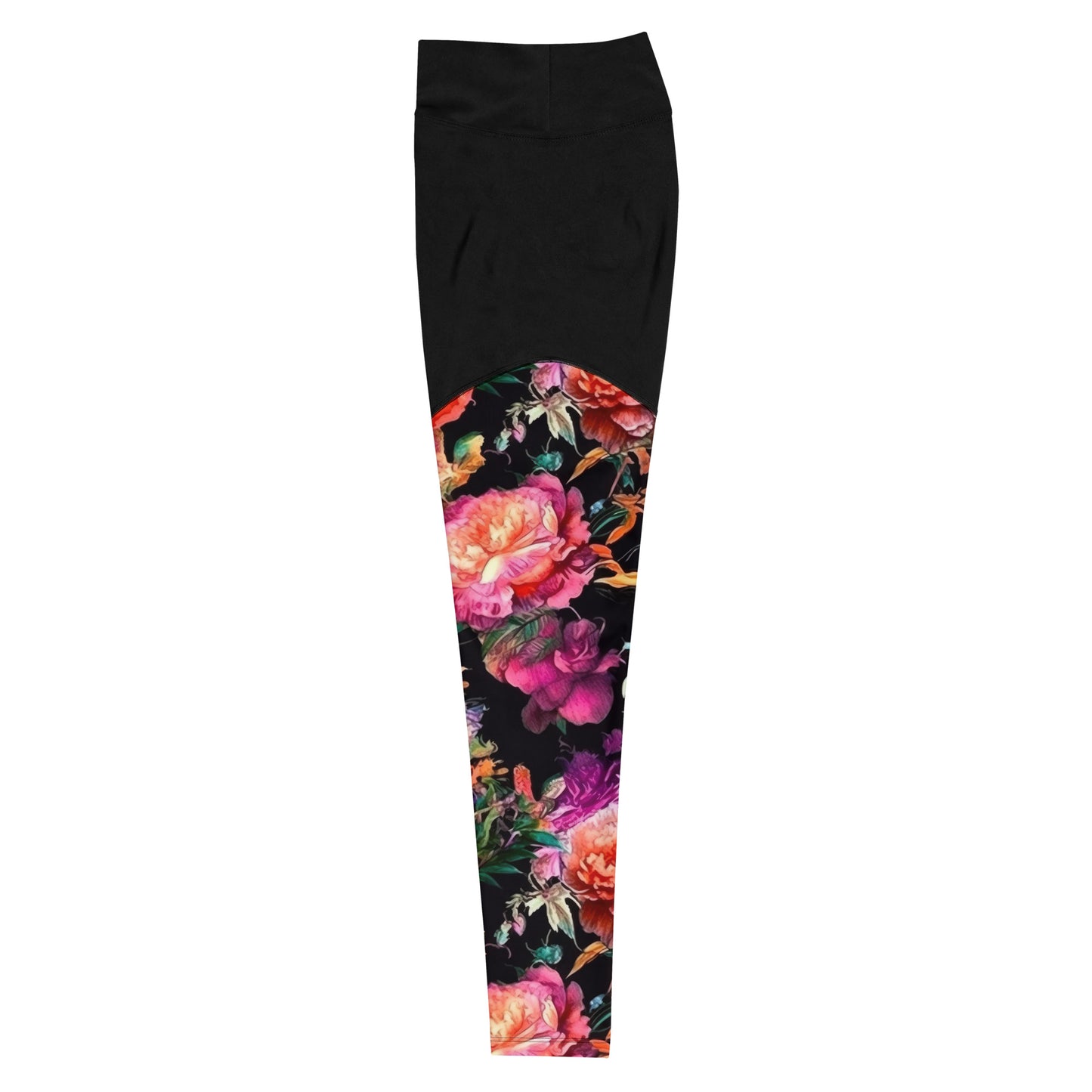 Sports Leggings: Spring Blacks Collection in Matilda