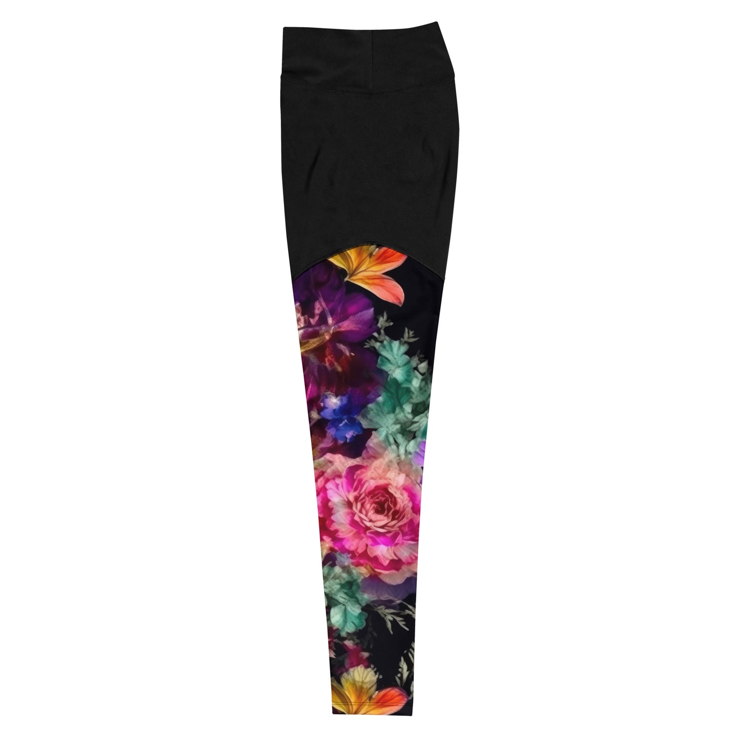 Sports Leggings: Spring Blacks Collection in Marjorie