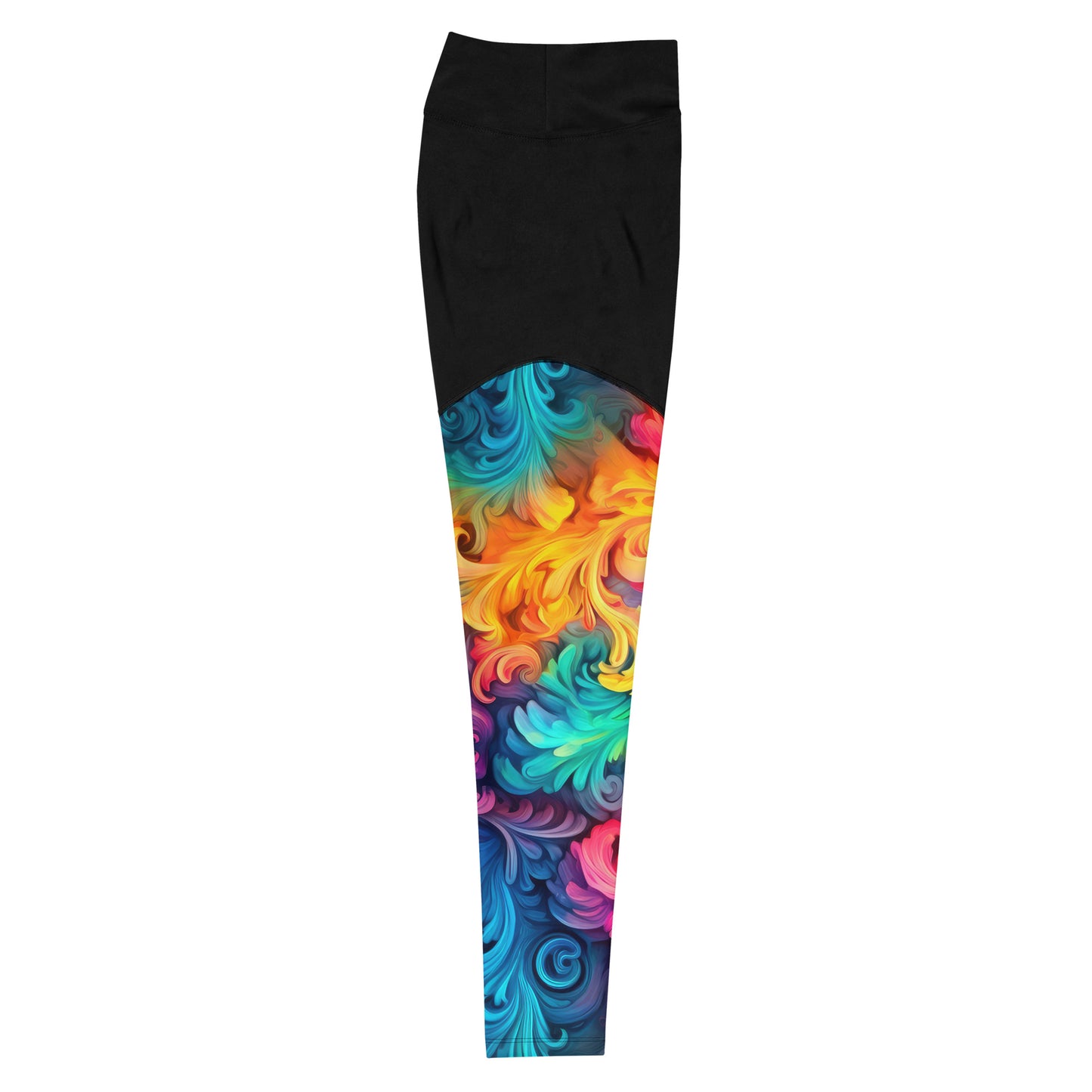 Sports Leggings: Tie Dye Collection in Polly